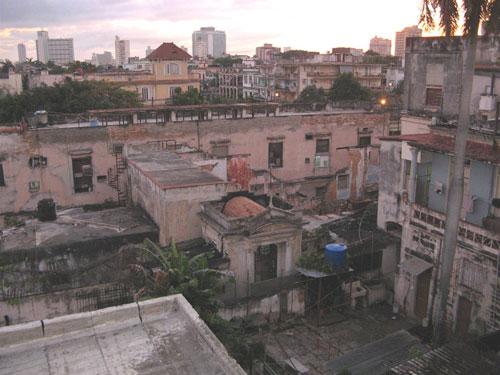 A hotel room view in Havana. (Photo by Roger Bergerson)