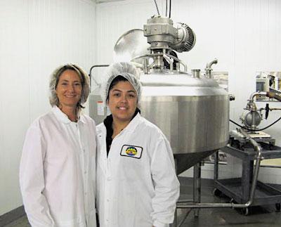 Salsa Lisa's Lisa Nicholson, left, and production manager Bianca Villanueva. (Photo by Roger Bergerson)