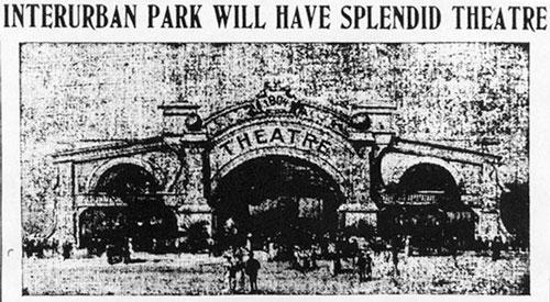 Murky though the newspaper reproduction was, one gets a sense of the “high-class” vaudeville theater planned for the St. Anthony Park site. (Minnesota Historical Society)