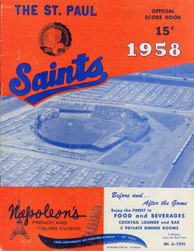 Scorebook from the second season at Midway Stadium. Author’s collection