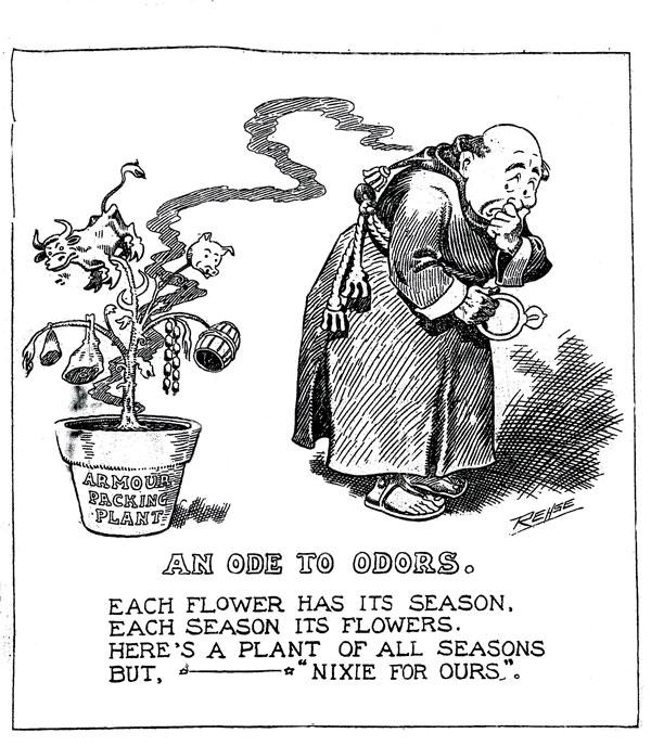 The Pioneer Press’s mascot, “St. Paul,” often was used to comment
on the news events of the day, in this case on Feb. 18, 1909.