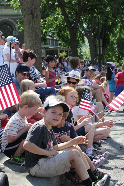 Crowds await the 4th in the Park parade. Photos by Kristal Leebrick