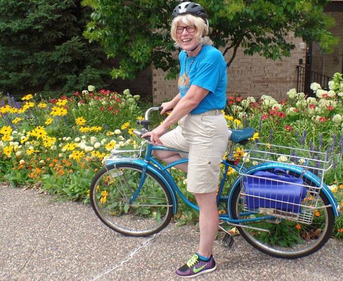 St. Anthony Park resident Betty Lotterman went car free in 2015.