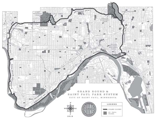 Grand Round. Graphic courtesy of city of St. Paul.