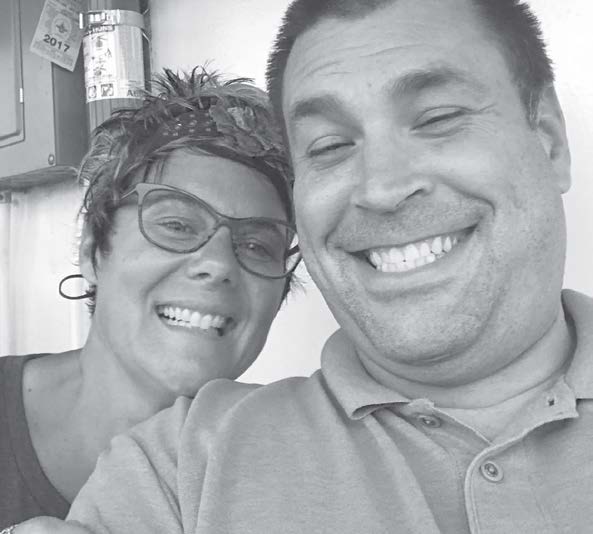 Ben Kantor and his wife Michelle are part of the family that owns and
operates the Space Tower ride at the Minnesota State Fair. Photo by Ben Kantor.