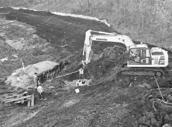 Excavation work last fall at Seminary Pond. Submitted photo by Capitol Region Watershed District.