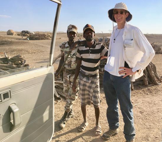 Kermit Pattison in Ethiopia. near site of Ardi skeleton. Photo
submitted by Kermit Pattison.