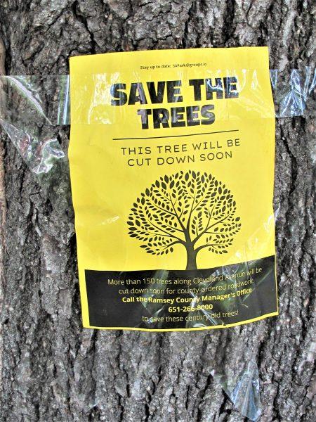Cleveland Avenue tree protest held Saturday￼