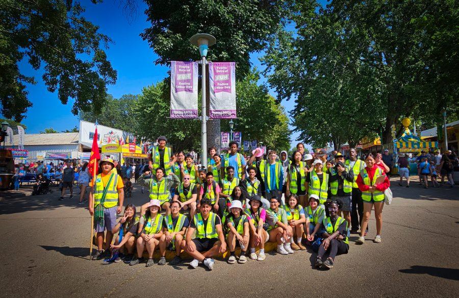 Cadets from Como’s Marine Corps JROTC served on the sanitation crew for seven days of the Minnesota State Fair. Photo by Sgt. Major James C. Kirkland.