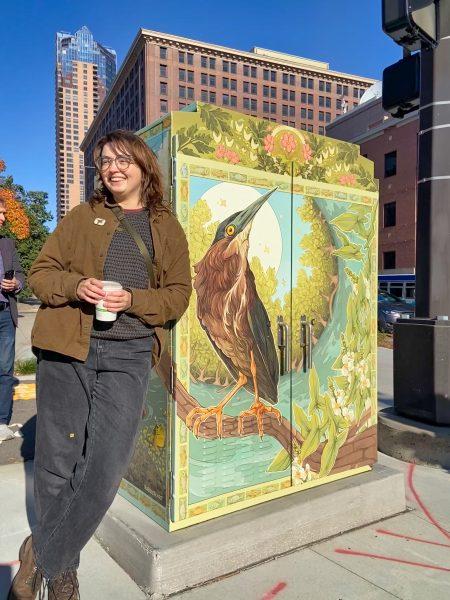 Ruby Thompson’s art on St. Paul’s utility boxes