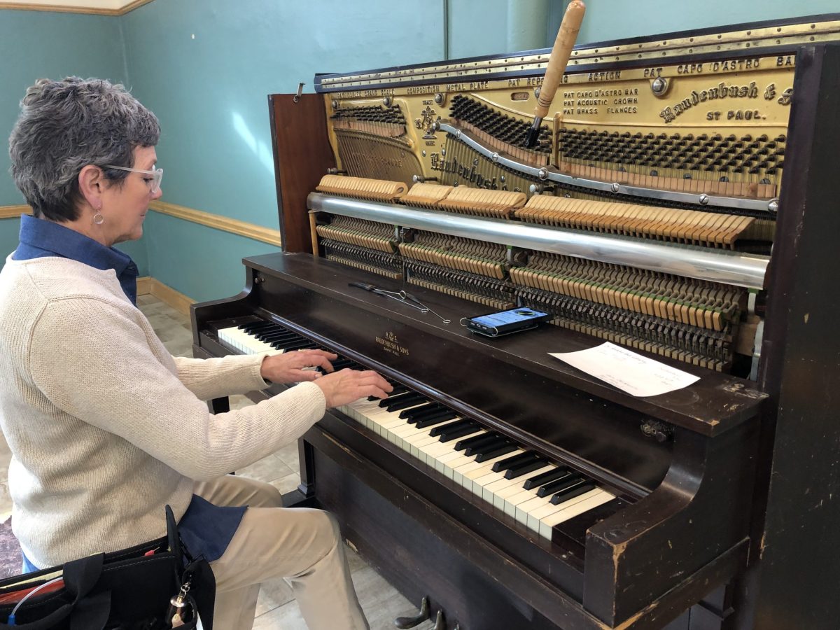 SAP Library’s historic piano gets a tuning
