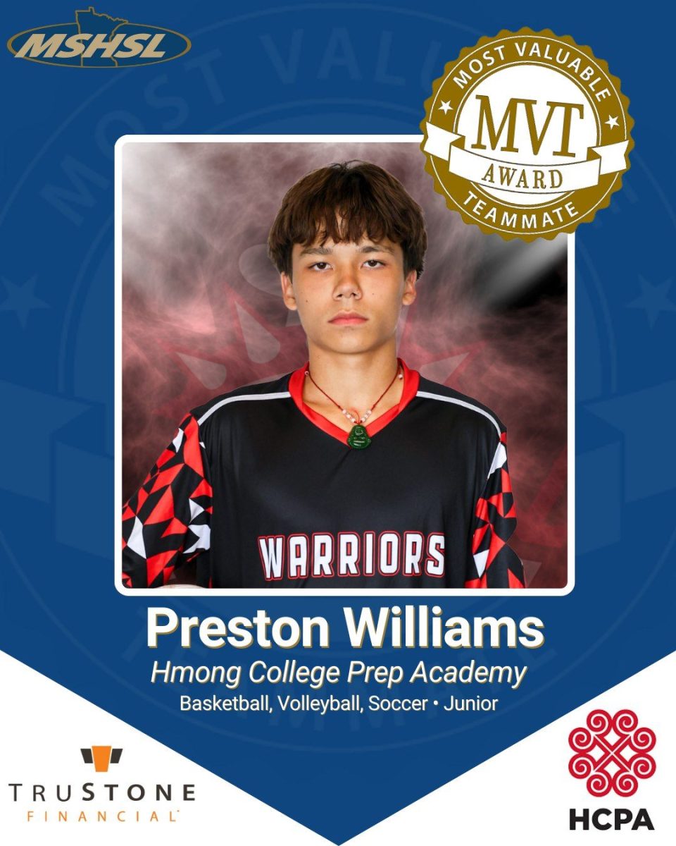 Hmong College Prep Academy junior Preston Williams 