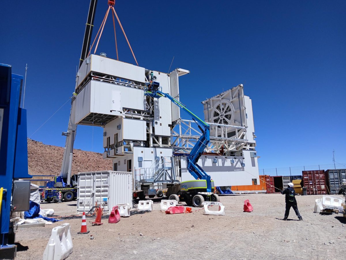 Construction of the CCAT Observatory, in the Atacama Desert of Chile, is almost complete. Photo taken in December 2025 by Steve Parshley. 