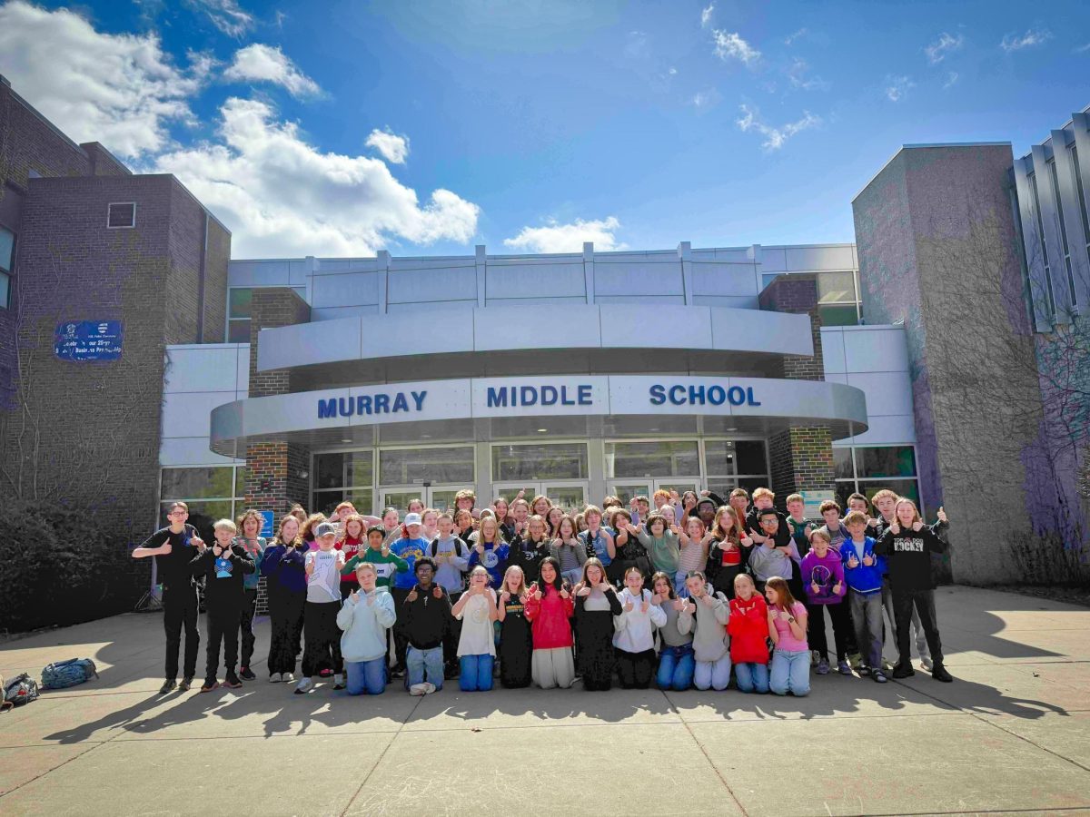 Thirty-four Murray Middle School students recently advanced to the regionals of the State History Day competition. Submitted photo. 