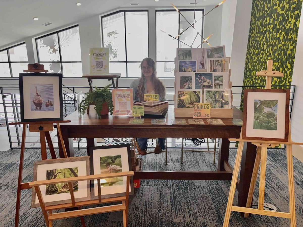 Clarissa Moore #1 - Clarissa at art fair - submitted by Clarissa Moore