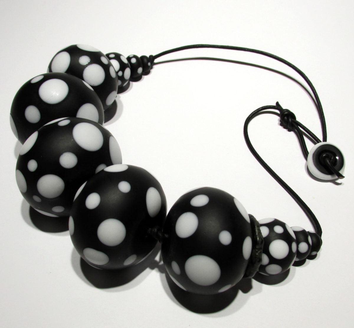 Mary Ila Duntemann #1 - black and white necklace - submitted by Mary Ila Duntemann–Adj