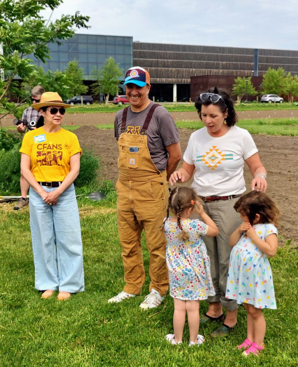 Among those taking part in the reawakening ceremony were Jennifer Garbow, Brandon Alkire and state Sen. Mary Kunesh. with her children.